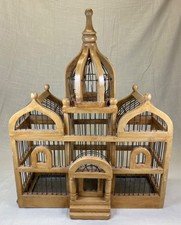 Vintage Bird Cage Wood Metal
