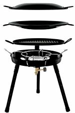 Gas Bullet Camping Stand Gasgrill Grill Kocher Platte Wok Aufsatz Gaskartusche 