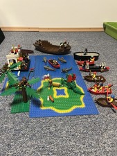 Lego Boote Konvolut Schatzinsel Haie,Papagei,Platten, Pirat,Minifiguren  90er