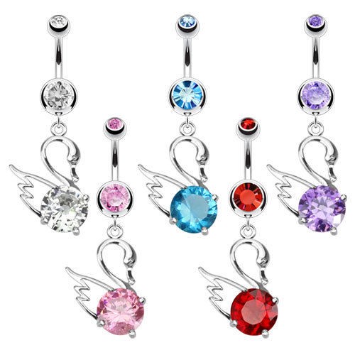 Bauchnabelpiercing schwan - bauchnabelpiercing,