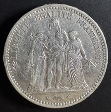 France 5 Francs 1873 A Hercule