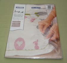 Stickpackung Living - Art Decke Ostern Kreuzstich 80cmx80cm Beige unbenutzt OVP