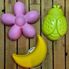 3x IKEA Nachtlampen - Formen: Blume, Käfer und Mond -  fürs Kinderzimmer