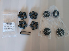 Original AUDI 20x Radschrauben Kappen + 4x Felgendeckel Nabenkappe *NEU*