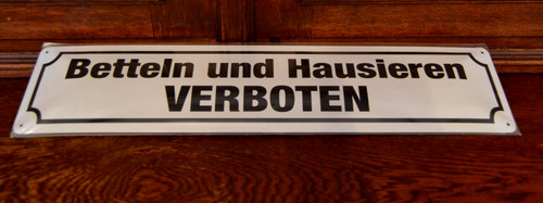 Blechschild 46 cm - blechschild,