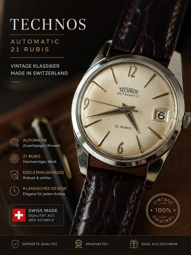 Herrenuhr technos automatic - herrenuhr,