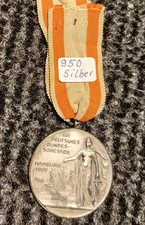 Medaille,vom XVI .Deutschen Bundesschiessen 1909 in Hamburg,Top Erhaltung