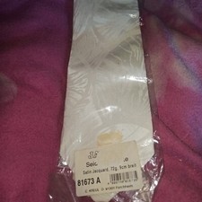 1 x  Krawatte  140 x 9,5 cm Jacquard Satin Seidenmalerei