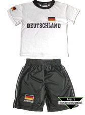 Kinder Fussball Fan Set  Deutschland Fußball Trikot Shorts 74-158 WM EM