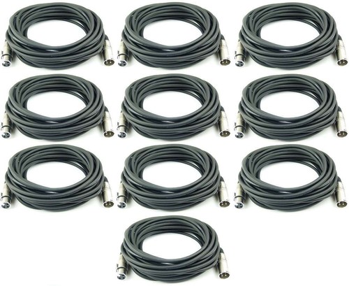10x mikrofonkabel 3 pol - mikrofonkabel,