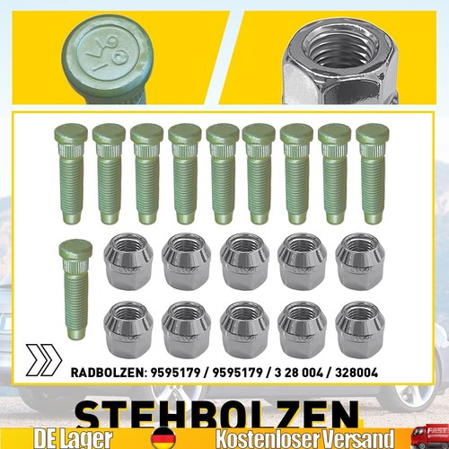 10x radmuttern stehbolzen m12 - 10x,