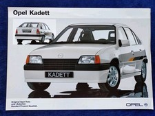 Opel Kadett E Tuning Zubehör Prospekt 1989