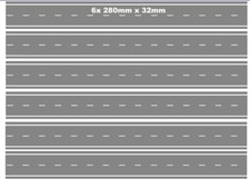 Straße Strasse Spur Z - 6x