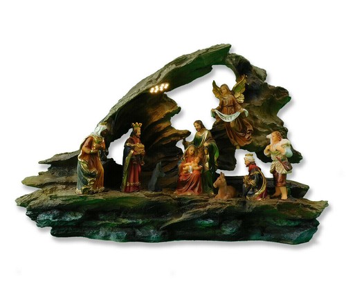 Dekorative weihnachtskrippe - dekorative,