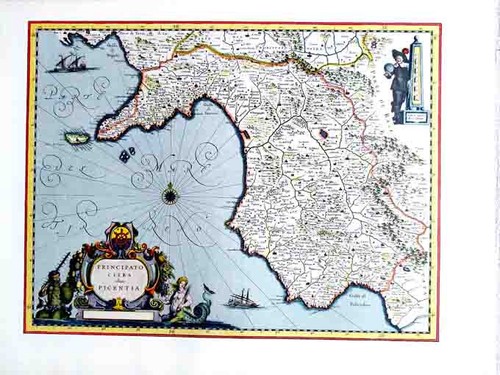 Alte landkarte 1640 - 16:,