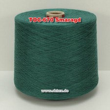 670 Smaragd TVU Ocean Nm 30/2  Baumwolle Acryl Strickgarn Häkelgarn Garn Kone 