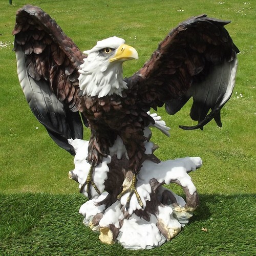 Gartenfigur adler 60cm - gartenfigur,