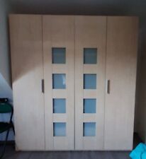 Kleiderschrank / Falttürenschrank, 4-türig, inkl. 2 Schubkästen