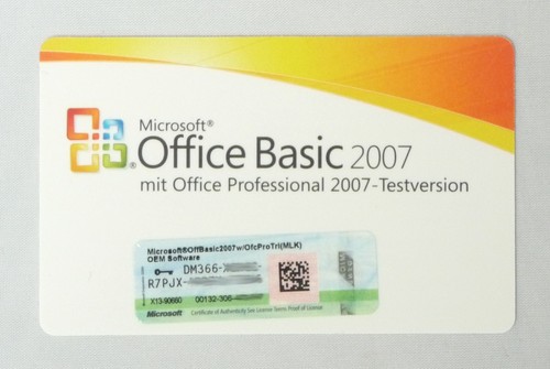 Microsoft word 2007 - word, excel