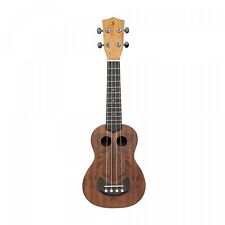 Stagg US-TIKI OH Tiki Serie Sopran Ukulele mit Sapele-Decke Oh-Finish mit Tasche