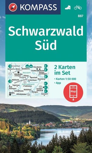 Kompass wanderkarten set 887 - wanderkarten-set,