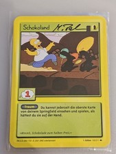 Simpsons Sammelkartenspiel TCG - Schokoland - 185 - signiert von Michael Palm