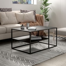 Couchtisch Solund 45x90x60 cm Schwarz, matt [en.casa]