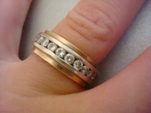 750 karat weiß gelbgold - 750,