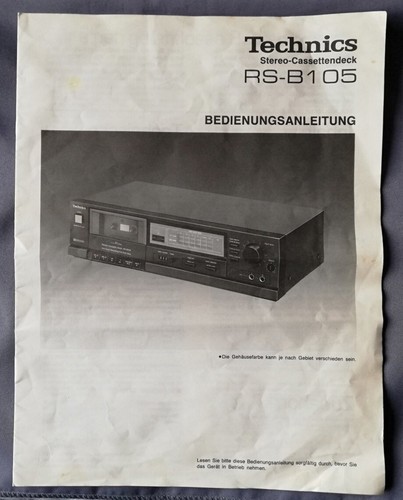 Technics 105 original - technics, rs-b