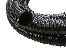 Schwarz gewellter pvc - schwarz,
