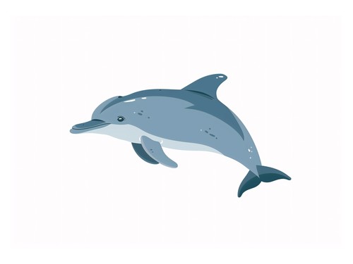 Blaue delfin illustration - blaue, delfin-illustration