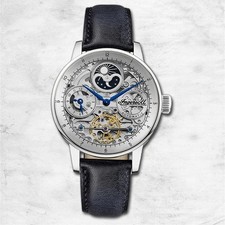 Ingersoll Herrenuhr Leder blau
