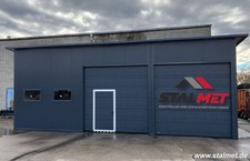 Isolierte Blechgarage 10x5x4m