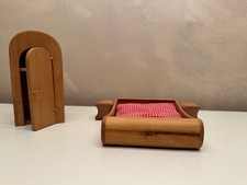 Norbert Verneuer Puppenhaus Möbelset Schlafzimmer mit Schrank und Kommoden