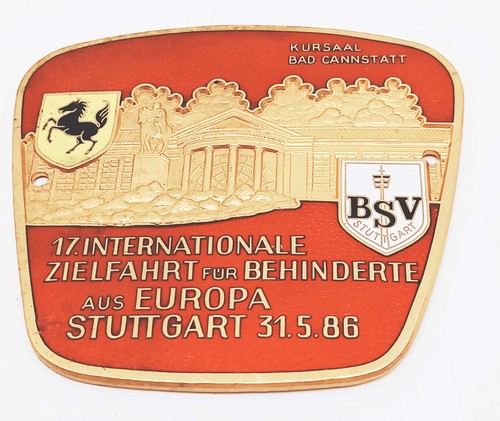 Plakette stuttgart zielfahrt - stuttgart,