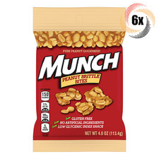 6x Bags Munch Peanut Brittle