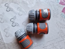 3x Gardena Kupplung Schlauchverbinder 13mm 1/2 Zoll Adapter Wasserschlauch