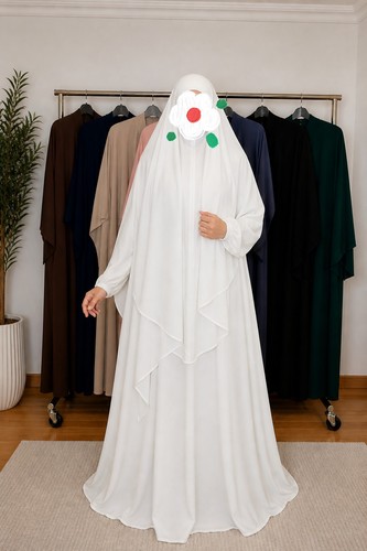Khimar mit abaya viskosekrepp - khimar,