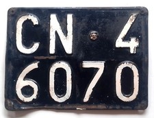 1951-1963 Selten Nummernschild