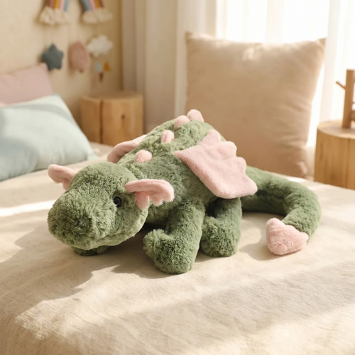 Lila drachen plüschtier 55cm - lila,