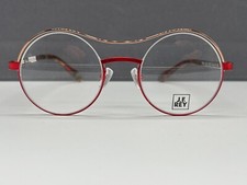 JF Rey Brille Herren Damen Rund Rot Gold  PM083 Petite Panto NP:405€