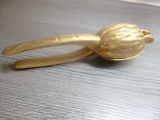 Von Oma : Toller alter Nussknacker aus Messing  in Nussform  Vintage 70er Jahre