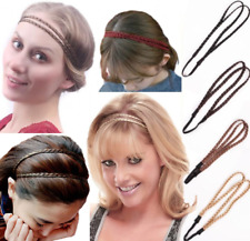 Doppel Geflochten Stirnband Haarband Haarschmuck Haarreifen Zopfgummi 