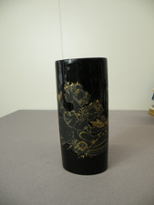 Schöne Künstler-Vase, Rosenthal, sign. Björn Wiinblad, Goldmalerei, nummeriert