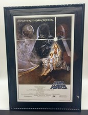Großes Limited Edition Original Star Wars IV A New Hope Film Movie Poster Gerahmt