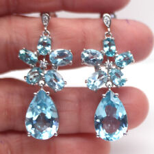 Himmelblau Topas Ohrhänger