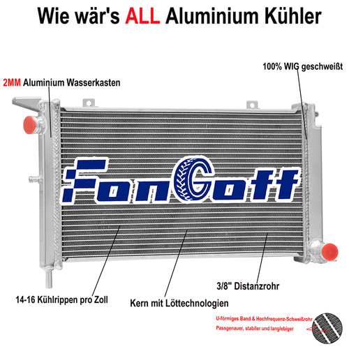 Aluminium kühler für ford - aluminium,