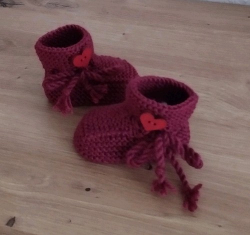 Babyschuhe gestrickt - babyschuhe,,