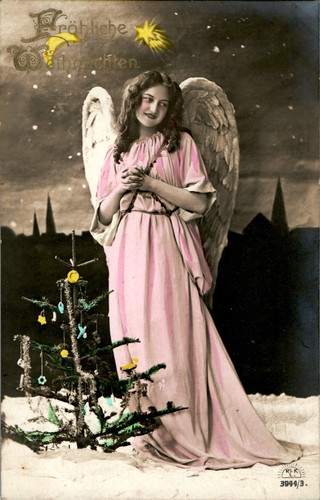 Weihnachten fröhliche - ak,