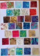 50x3 5cm batik quadrate - 50x3,5cm,